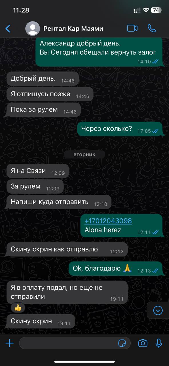 Предлагаю услуги в Майами